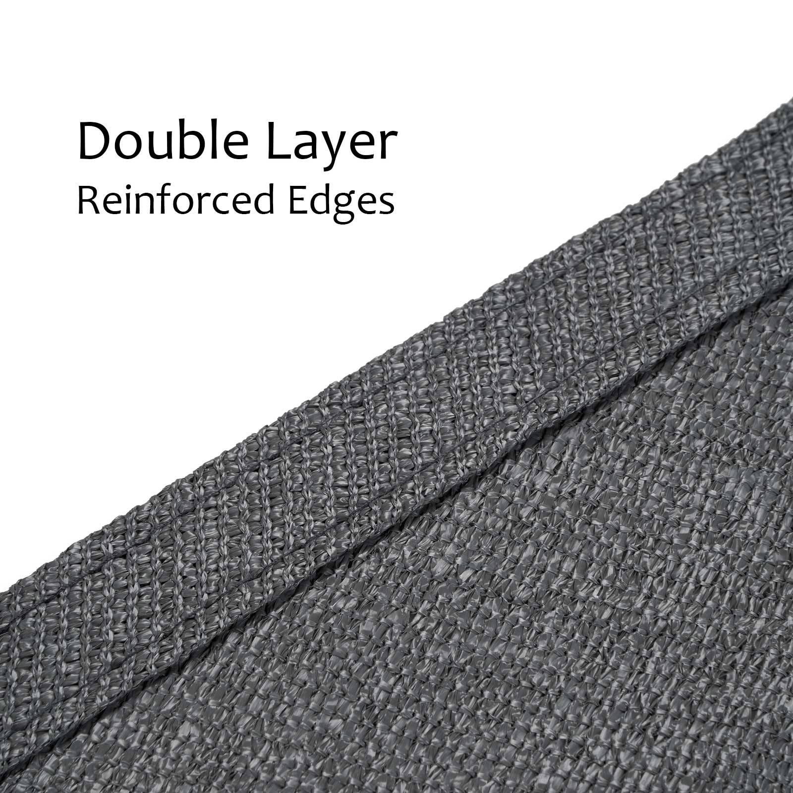 swift Sun Shade Sail 3m x 5m Rectangle HDPE Breathable 98% UV Block 3x5 Meter Sunscreen Awning 5x3 Rectangular Canopy Sail Shades for Garden Outdoor Patio with Free Ropes, Anthracite