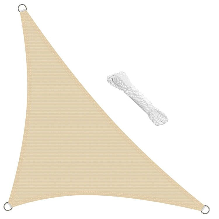swift Sun Shade Sail 3m x 3m x 4.25m Right Angle Triangle HDPE Breathable 98% UV Block 3x3x4.25 Meter Triangular Awning Canopy Sail Shades for Garden Outdoor Patio with Free Ropes